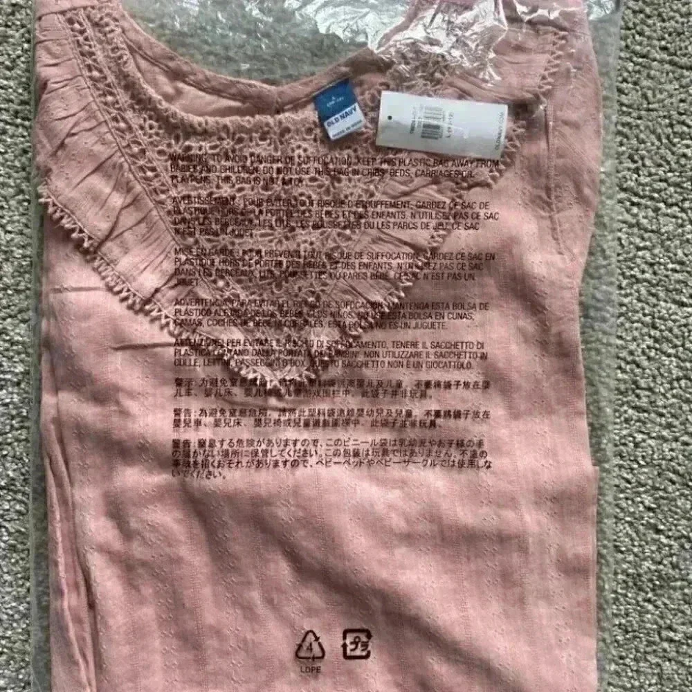 Old Navy Textured Dobby Long-Sleeve Ruffle Top for Girls